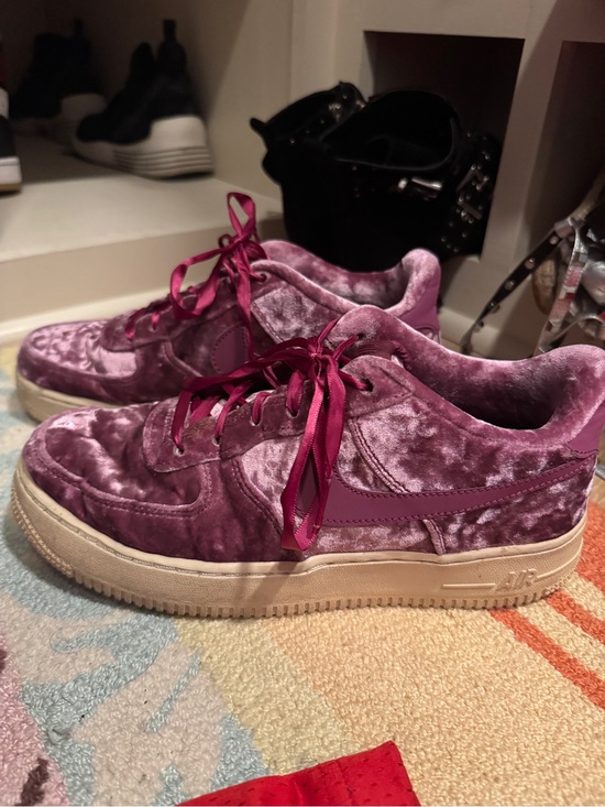 Nike Shoes - Nike Velvet Low-Top Sneakers in Plum and Magenta